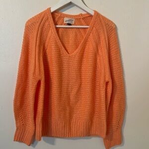 Universal Thread Women's Balloon Sleeve V-Neck Pullover Sweater Sz Sm